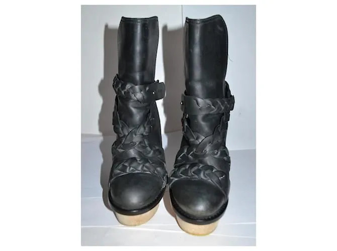 Acne botines Negro 