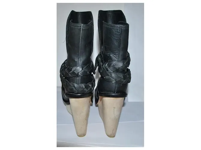 Acne botines Negro 