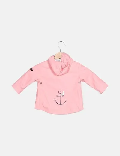 Batela Impermeable rosa básico