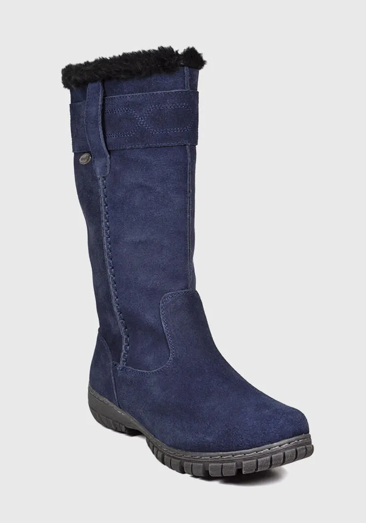 Bota Cuero Focia Azul