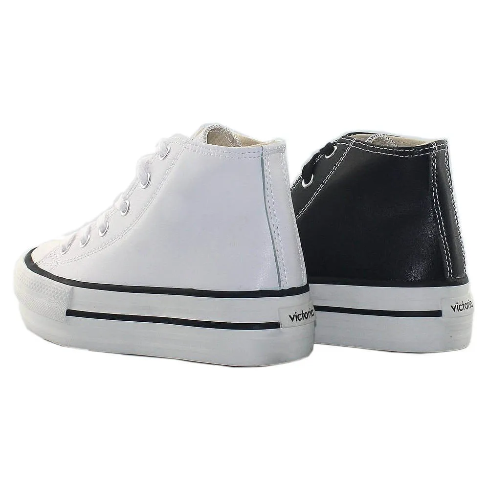 Bota Plataforma Victoria Piel