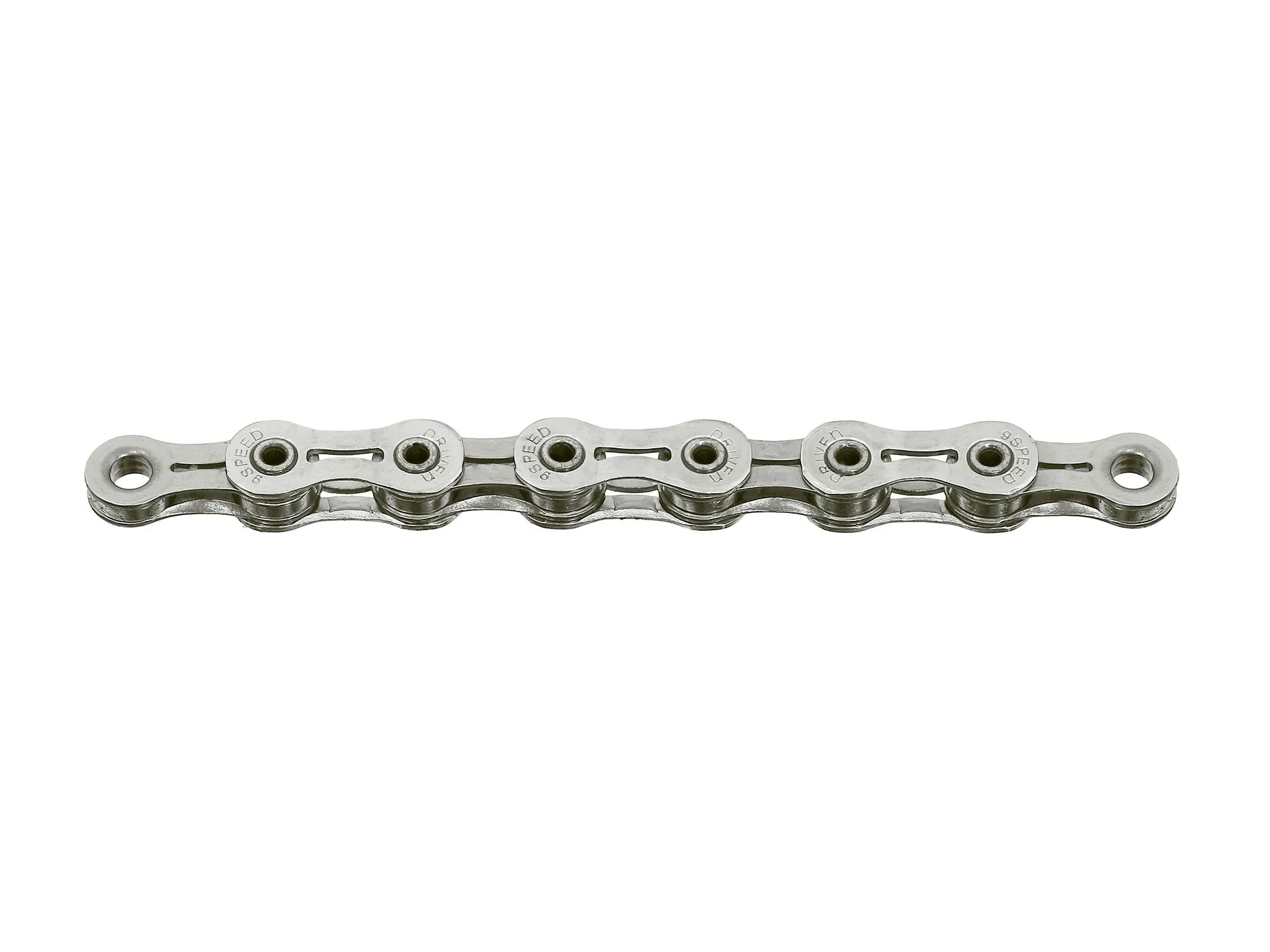 Cadena SUNRACE CNM9X 1/2X11/128 9P 116 Eslabones Index Plata Con Candado Cajita