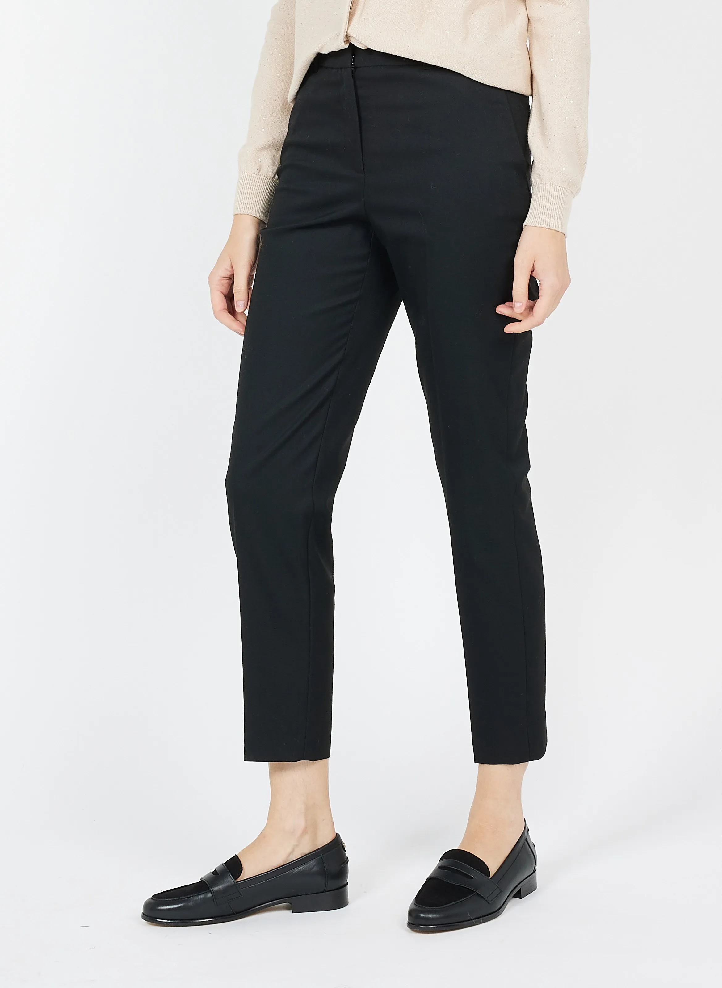 CAROLL SIDIKIUNI - Pantalón slim en negro