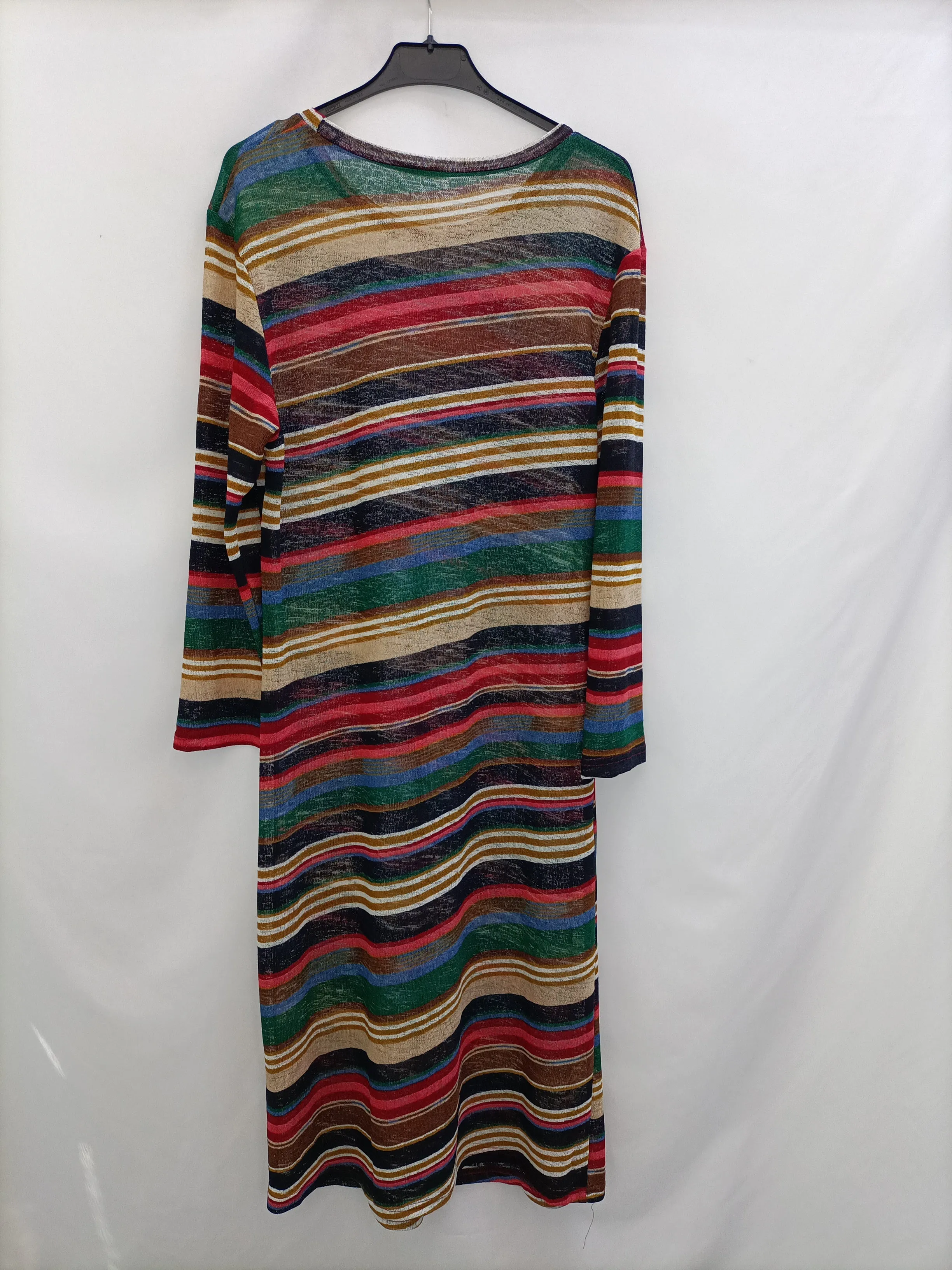 COCO NUT. Vestido midi rayas T.s/m