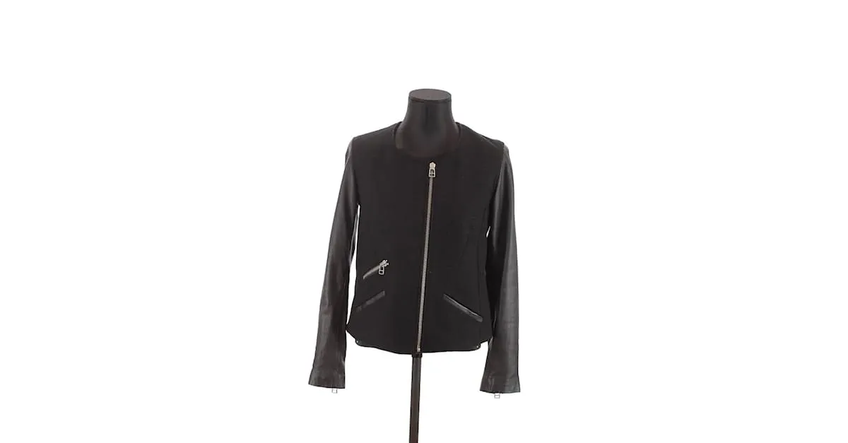 Iro Chaqueta de lana Negro 