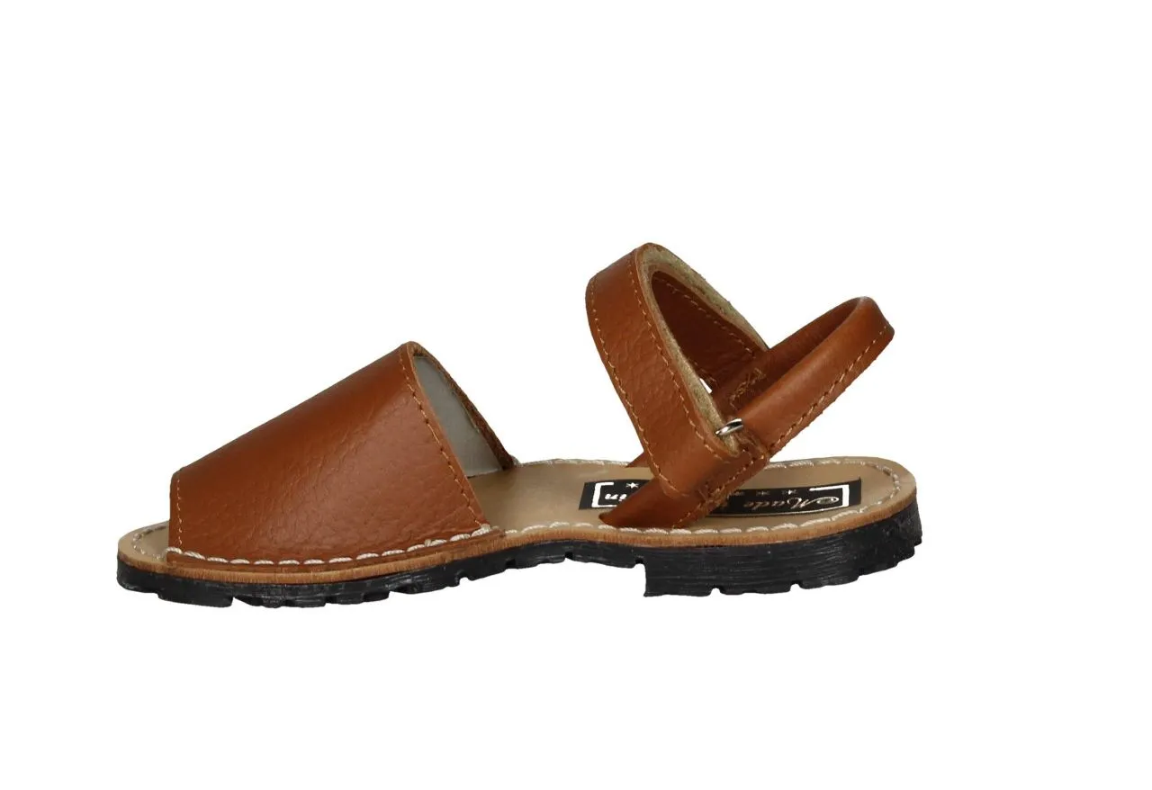 Menorquina Piel Cuero Velcro