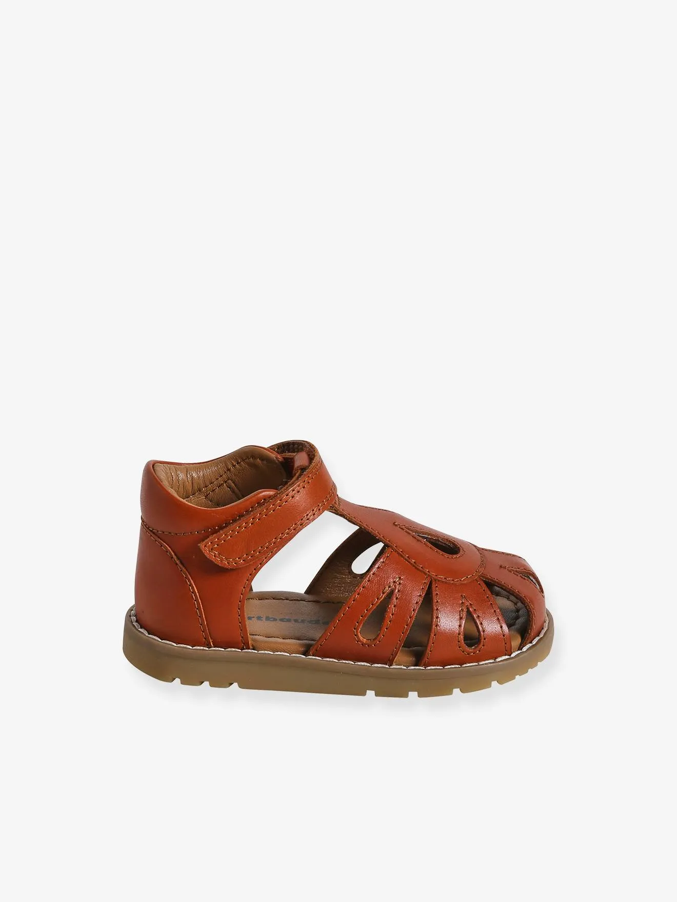 Sandalias cerradas de piel con cierre autoadherente para bebé