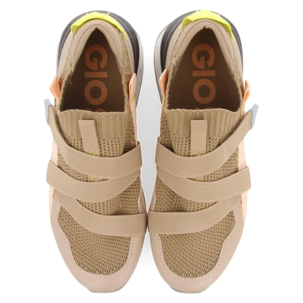 Sneakers calcetín con cintas Tole