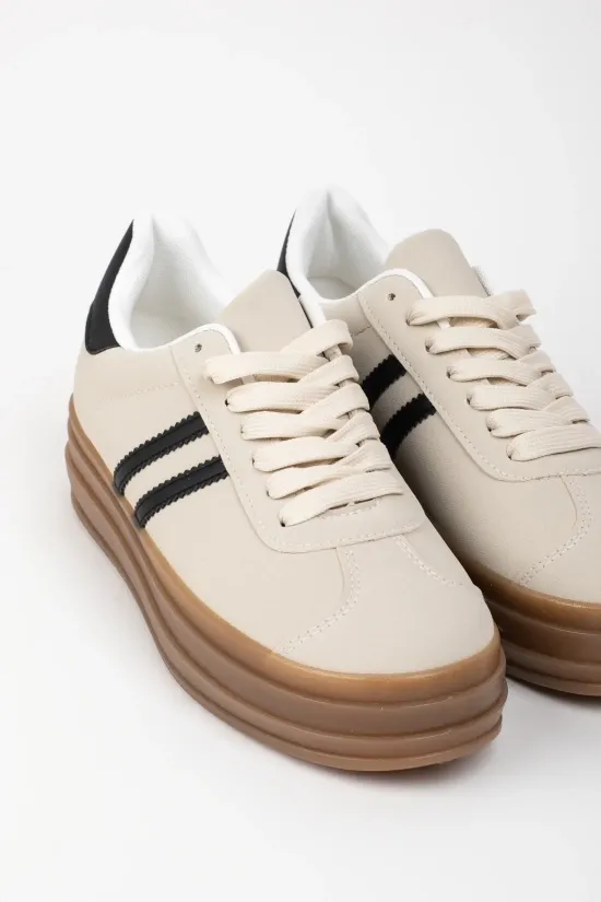 sneakers casual tinen - beige