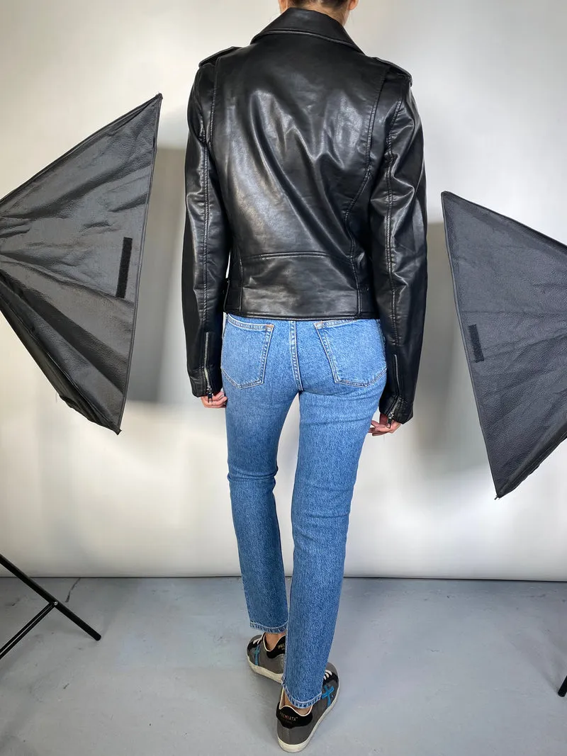 ZARA Chaqueta de Cuero Vegano